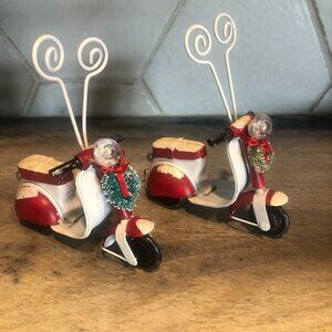 PIER 1 LED VINTAGE STYLE SCOOTER CARD/PHOTO HOLDER